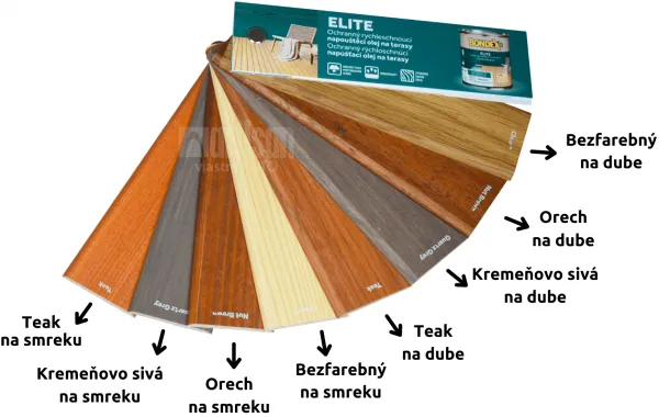 BONDEX Vzorkovník Elite - vejár