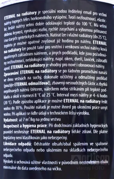 AUSTIS ETERNAL - Farba na radiátory biela 3 kg
