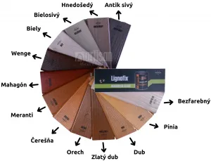 LIGNOFIX Vzorkovník Silnovrstvová lazúra - vejár