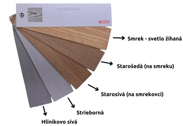 ADLER Vzorkovník Pullex Silverwood - vejár