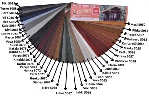 TIKKURILA Vzorkovník Valtti Complete, Valtti Plus Complete, Supi Sauna Finish - vejár