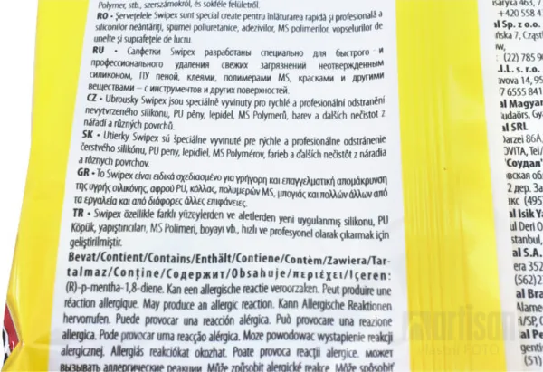 SOUDAL SWIPEX čistiace obrúsky 20 ks