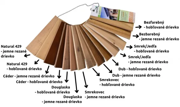 OSMO Vzorkovník UV Olej Extra - vejár