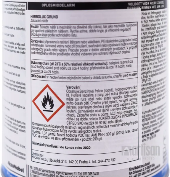HERBOL Herbolux Grund - základný náter na okná 2.5 l Biela