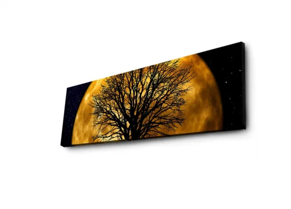 Dekoratívny svietiaci obraz MOON, 30 x 90 cm