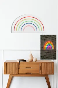 Dekoratívne LED osvetlenie, DUHA, 50 x 26 x 2 cm
