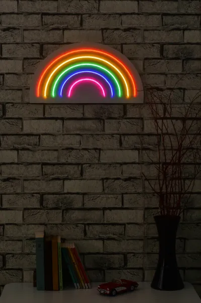 Dekoratívne LED osvetlenie, DUHA, 50 x 26 x 2 cm