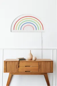 Dekoratívne LED osvetlenie, DUHA, 50 x 26 x 2 cm