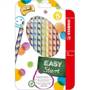Stabilo Drevené pastelky EASYcolors L 12sada