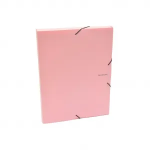 Plastový box s gumičkou Karton PP Pastelini ružový