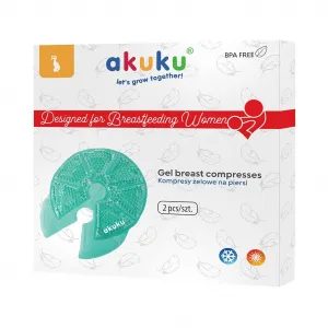 Gelové prsné obklady - vankúšiky Akuku 2 ks