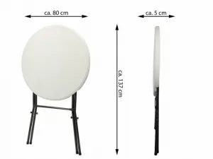 Garthen BISTRO 6313 Párty stolík skladací 80 x 80 x 110 cm