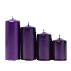 Adventné postupné sviečky fialové 40/4 3