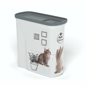 Curver Kontajner na krmivo, vzor mačky, 2 l