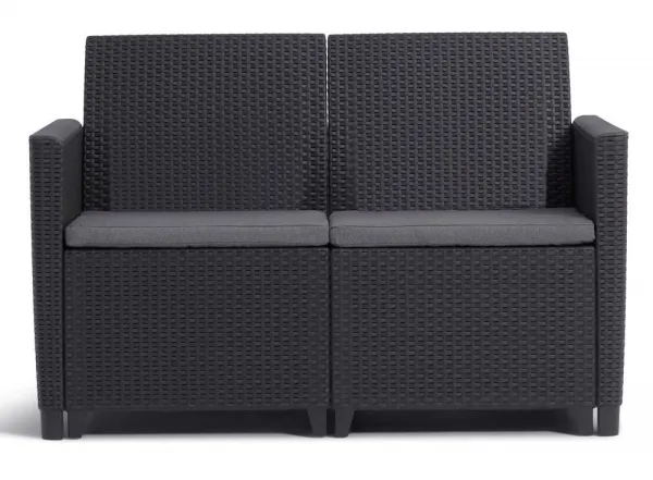 Allibert CLAIRE 2 SEATERS SOFA - grafit