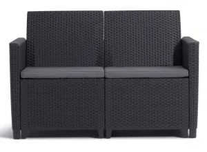 Allibert CLAIRE 2 SEATERS SOFA - grafit