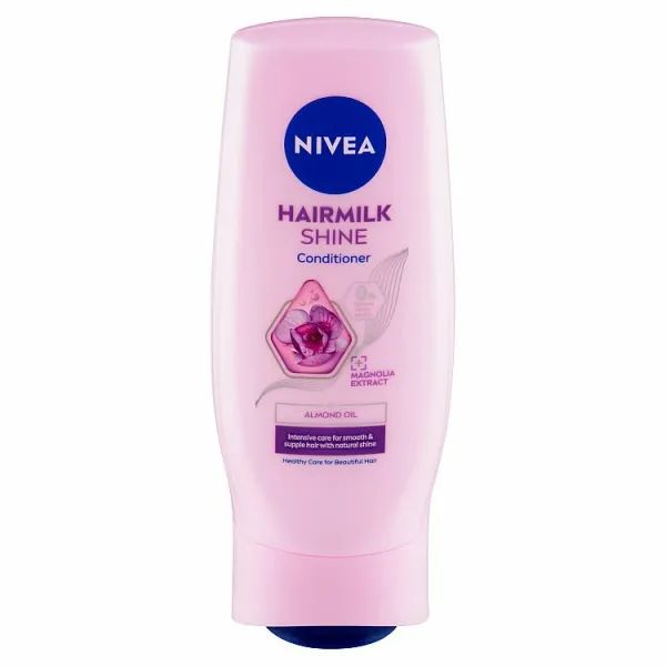 NIVEA Hairmilk Natural Shine ošetrujúci kondicionér 200 ml