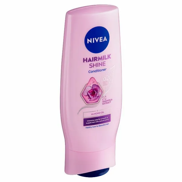 NIVEA Hairmilk Natural Shine ošetrujúci kondicionér 200 ml