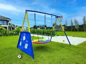 Detské ihrisko AMICO 2 hojdačky hrací kôš