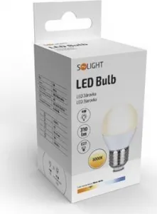 Solight LED žárovka, miniglobe, 4W, E27, 3000K, 340lm