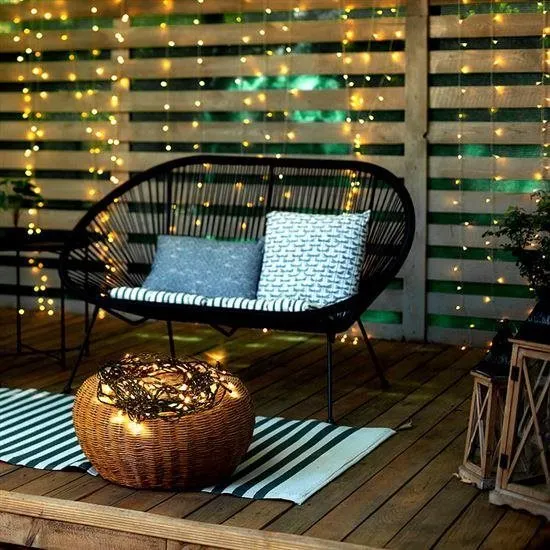 Solight Svetelná vonkajšia reťaz 50 LED s časovačom, 5 m, teplá biela