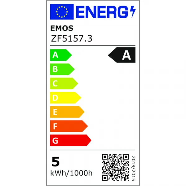 EMOS LED žárovka A60/E27/5W/75W/1060lm/teplá bílá 3KS