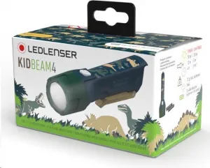 Ledlenser KIDBEAM4 DINO Baterka, tmavo zelená, veľkosť