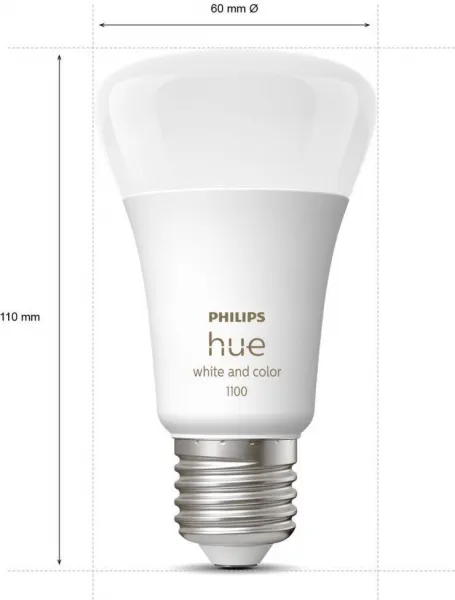 PHILIPS Hue White and Color Ambiance 9W 1100 E27