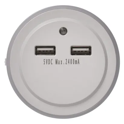 EMOS Noční světlo s 2 x USB + fotosenzor (P3313)