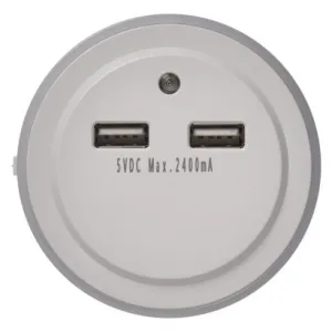 EMOS Noční světlo s 2 x USB + fotosenzor (P3313)