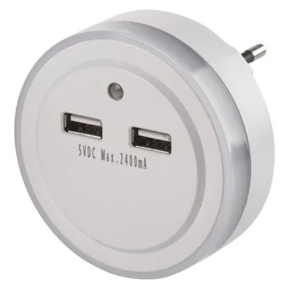 EMOS Noční světlo s 2 x USB + fotosenzor (P3313)