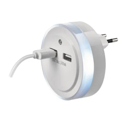 EMOS Noční světlo s 2 x USB + fotosenzor (P3313)