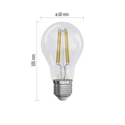 EMOS LED žárovka A60/E27/5W/75W/1060lm/teplá bílá