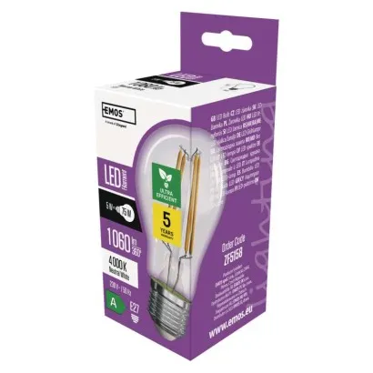 EMOS LED žárovka A60/E27/5W/75W/1060lm/neutrální bílá