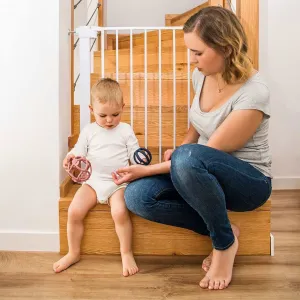 Detská zábrana do dverí alebo na schody Baby Ono biela