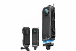 Stablecam Insta360 X4 - Rýchloupínací CNC rám (pre magnetický adaptér) s ochranou objektívu 1INST668