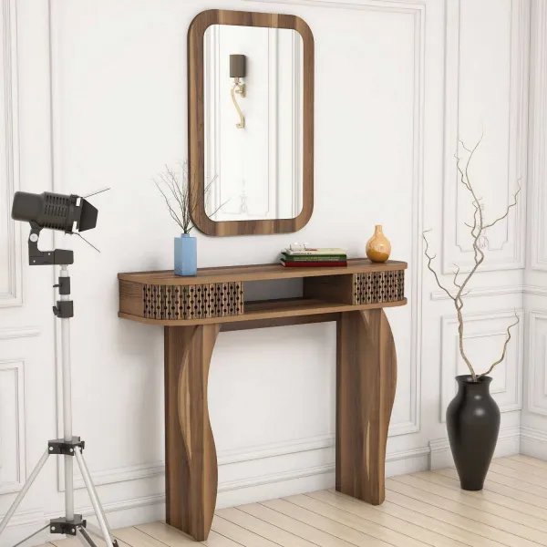 Dekoratívny stôl Damla Walnut