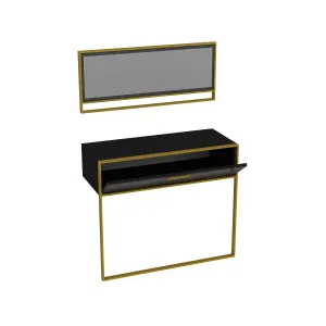 Dekoratívny stôl Polka Aynali Black