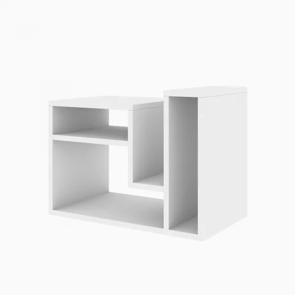 Kalune Design Odkladací stolík Abies biely