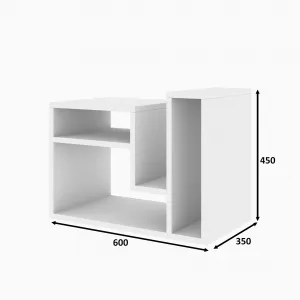 Kalune Design Odkladací stolík Abies biely