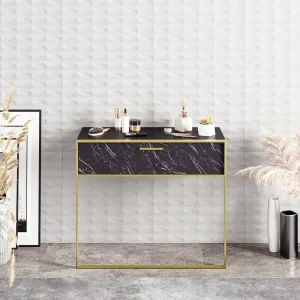 Dekoratívny stôl Polka Black