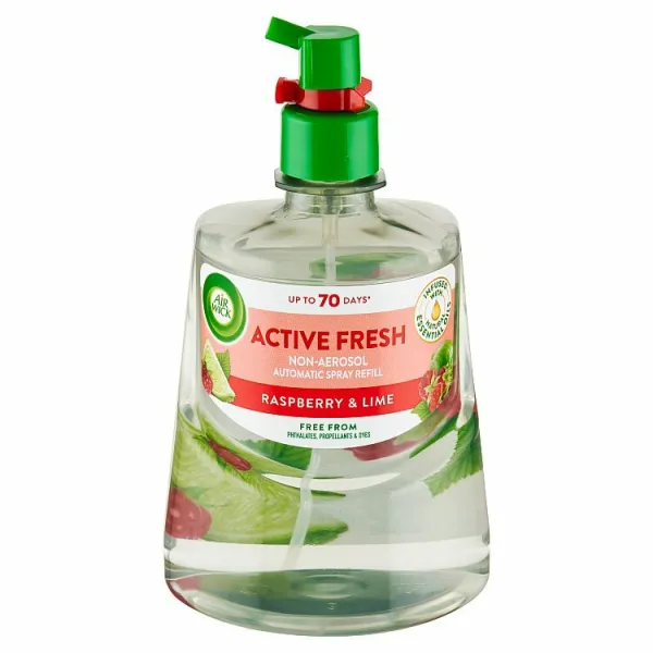 Air Wick Active Fresh Raspberry & Lime osviežovač vzduchu náhradná náplň 228 ml