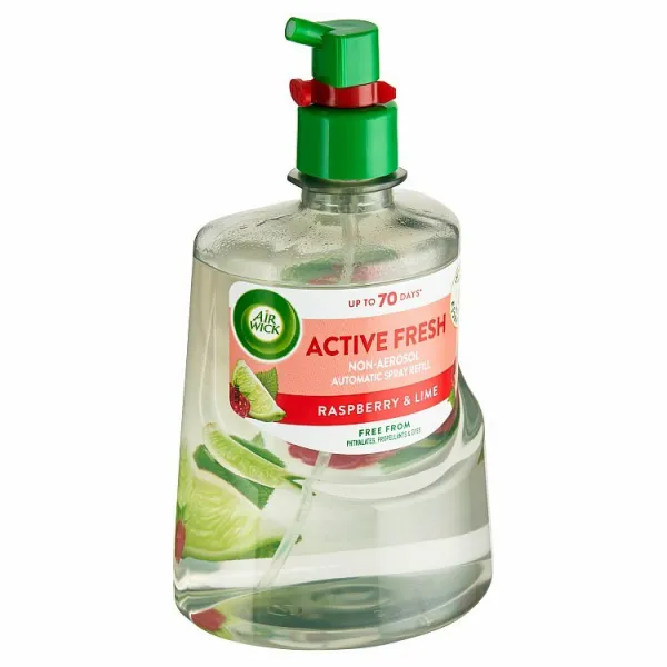 Air Wick Active Fresh Raspberry & Lime osviežovač vzduchu náhradná náplň 228 ml