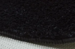 Kúpeľňový koberček SANTA čierny kruh
