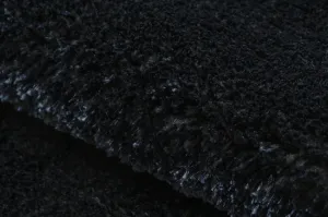 Kúpeľňový koberček SANTA čierny kruh