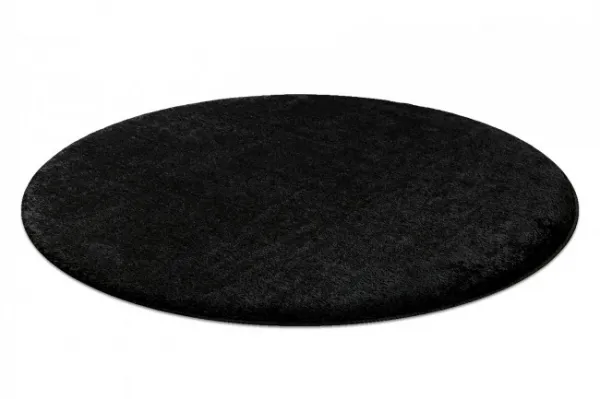 Kúpeľňový koberček SANTA čierny kruh