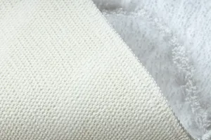 Kúpeľňový koberček SUPREME WAVES vlny, biely kruh