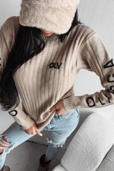Olavoga Milly sveter Farba: Hnedá, Konfekčná veľkosť: M