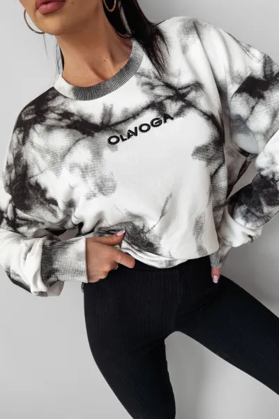 Olavoga Colm unisex sveter Farba: Bielo - hnedá, Konfekčná veľkosť: one-sized