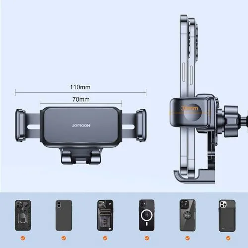 Joyroom Car Mount Clamp Holder 360 Rotation (Dashboard Version) 4.7-6.7 inch, čierna (JR-ZS283)